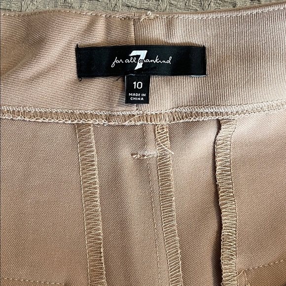 7 For All Mankind Brown Taupe Women's Dressy Bermudas, Size 10 - Picture 4 of 7